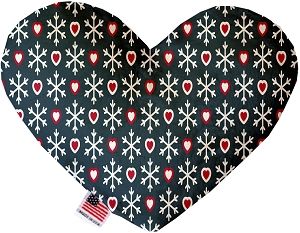 Snowflakes and Canvas Heart Dog Toy (size: 6 Inch)