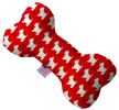 Christmas Westies Canvas Bone Dog Toy