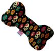 Sugar She Skulls Canvas Bone Dog Toy