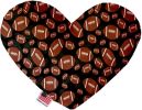 Footballs Canvas Heart Dog Toy