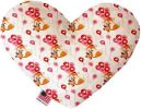 Fox Balloons Canvas Heart Dog Toy