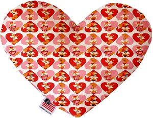 Foxy Love Canvas Heart Dog Toy (size: 6 Inch)