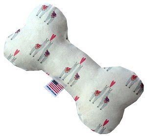 Llama Love Canvas Bone Dog Toy (size: 10 Inch)