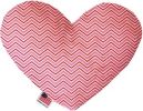 Valentines Day Chevron Canvas Heart Dog Toy