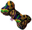 Mardi Gras Masquerade Canvas Bone Dog Toy