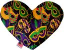 Mardi Gras Masquerade Canvas Heart Dog Toy