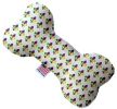 Mardi Gras Fleur De Lis Canvas Bone Dog Toy