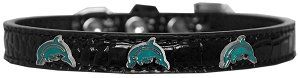 Dolphin Widget Croc Dog Collar