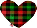 Christmas Plaid Heart Dog Toy