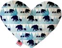 Winter Bear Tracks Heart Dog Toy