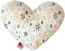 Vintage Snowflakes Heart Dog Toy