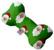 Smiling Santa Bone Dog Toy