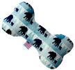 Winter Bear Tracks Bone Dog Toy