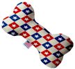 Patriotic Checkered Stars Bone Dog Toy