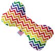 Rainbow Chevron Bone Dog Toy