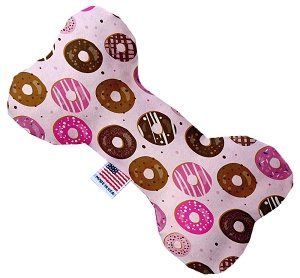 Pink Donuts Bone Dog Toy (size: 10 Inch)