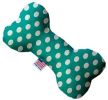 Seafoam Green Swiss Dots Bone Dog Toy