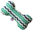 Aquatic Chevron Bone Dog Toy