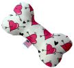 Hearts and Arrows Bone Dog Toy