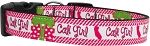 Cali Girl Nylon Dog Collar (size: Medium Narrow)