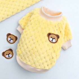 New Winter Pet Clothes; Cute Fleece Puppy Dress Warm Cat Coat; Pet Apparel; For Small & Medium Dogs (Color: Apricot, size: Xl)