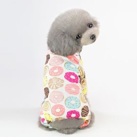 Pet Pajamas For Small & Medium Dogs; Cute Dog Pajamas Cat Jumpsuit; Pet Apparel; pet clothing (Color: football, size: Xl)