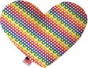 Rainbow Bright Diamonds Heart Dog Toy