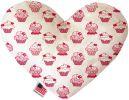 Pink Whimsy Cupcakes Heart Dog Toy