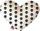 Skulls Heart Dog Toy