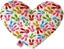 Funny Bunnies Heart Dog Toy