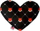 Fox Plaid Heart Dog Toy