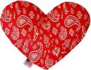 Red Western Heart Dog Toy