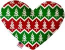 Chevron Christmas Trees Heart Dog Toy