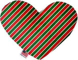 Christmas Stripes Heart Dog Toy (size: 6 Inch)