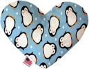 Penguins in Blue Heart Dog Toy