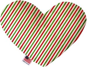 Christmas Pinstripes Heart Dog Toy (size: 6 Inch)