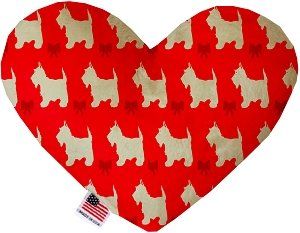 Christmas Westies Heart Dog Toy (size: 6 Inch)