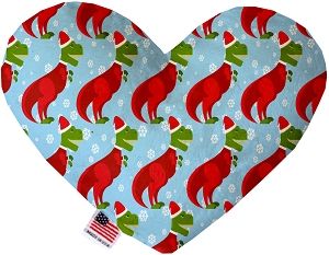 Christmas T-rex Heart Dog Toy (size: 6 Inch)