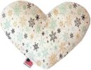 Vintage Snowflakes Heart Dog Toy