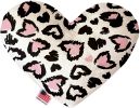 Pink Leopard Hearts Heart Dog Toy