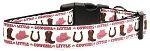 Little Cowgirl Nylon Dog Collar (size: Medium Narrow)