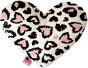 Pink Leopard Hearts Heart Dog Toy